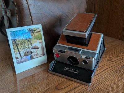 Polaroid SX-70 Land Camera Alpha 1 Vintage Instant Film Camera with Original Leather Case