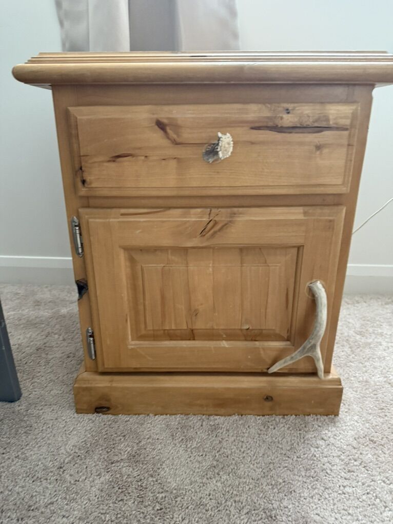 Wood Stained Nightstand