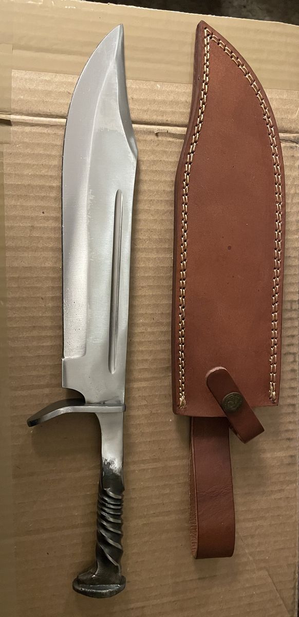 Railroad spike knife.