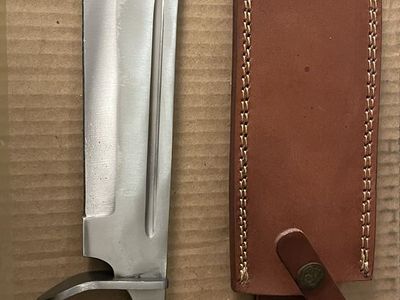 Railroad spike knife.