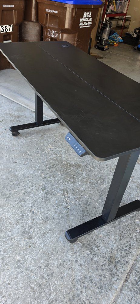 powered stand desk