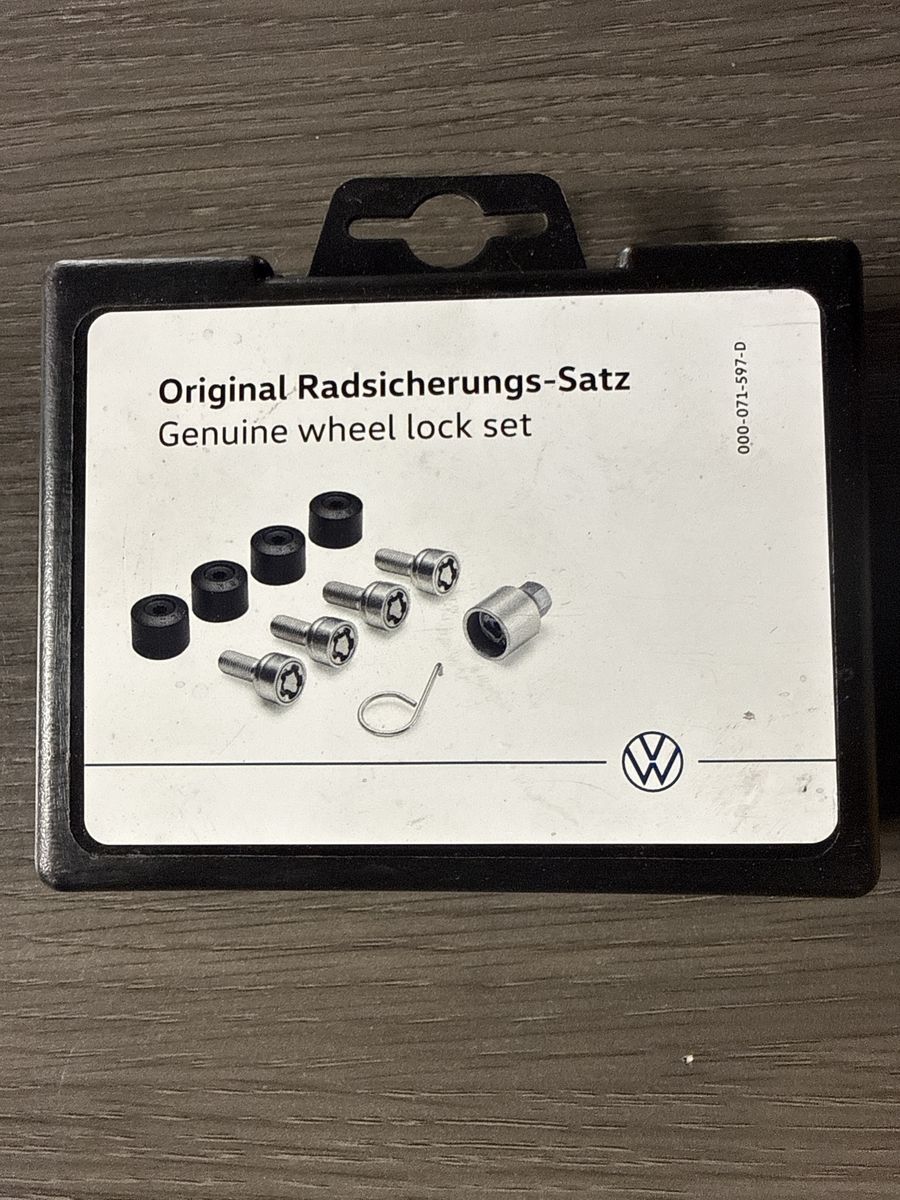 OEM Volkswagen Radsicherungs-Satz Wheel lock set