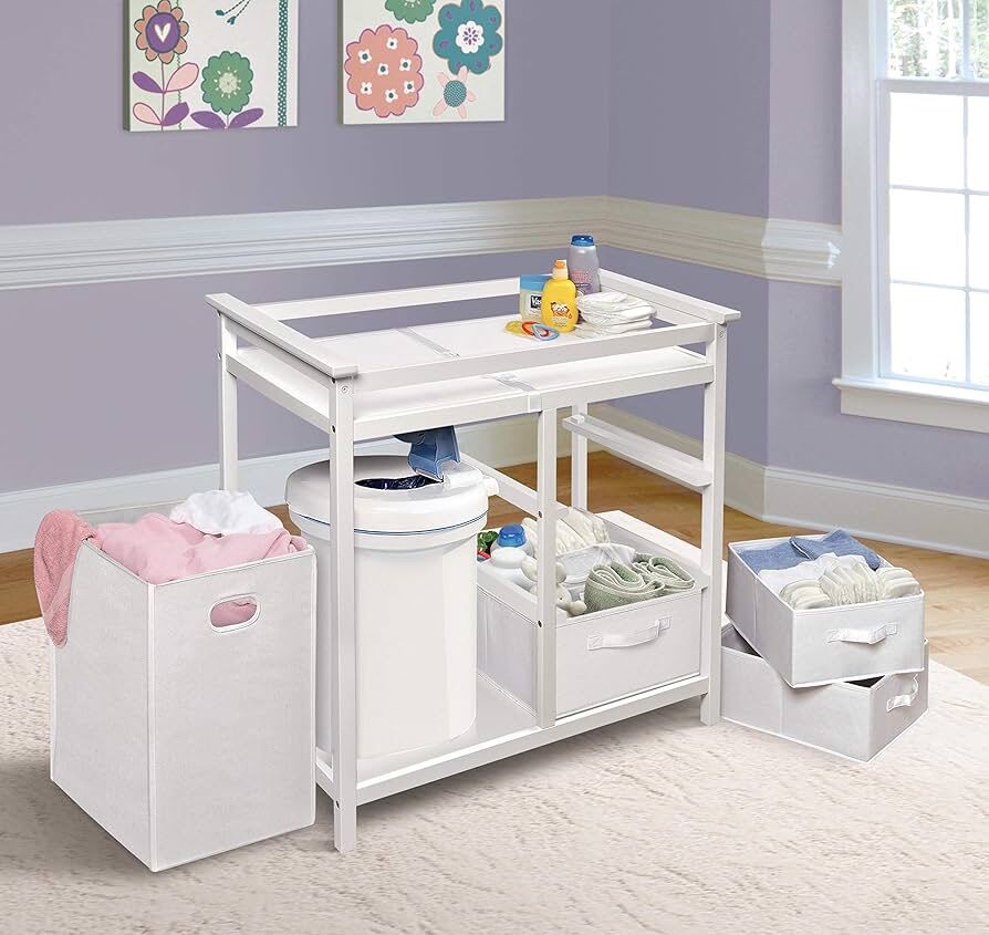 Baby Changing Table with Laundry Basket
