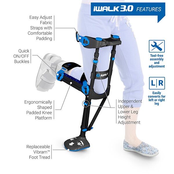 Iwalk Free hands free Crutch