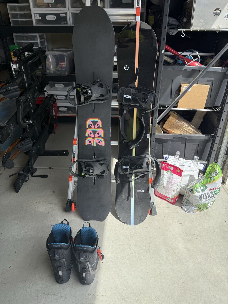 Snowboards And Boots