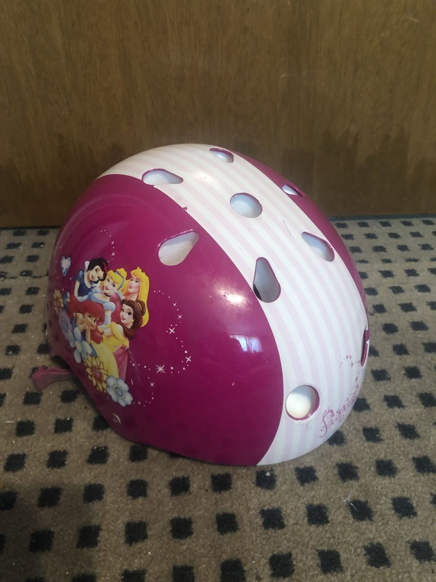 Child's Disney Princess Bike Helmet, Pads, & Glove Set