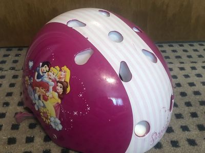 Child's Disney Princess Bike Helmet, Pads, & Glove Set