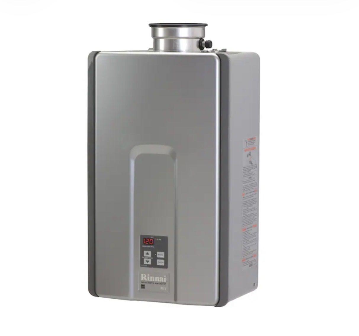 $200 LESS THAN LOWE'S! BRAND NEW IN BOX Rinnai 180,000 BTU, 7.5 GPM Tankless Water Heater