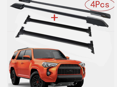 4 Runner OEM Black Roof Rack Rails & Cross Bars