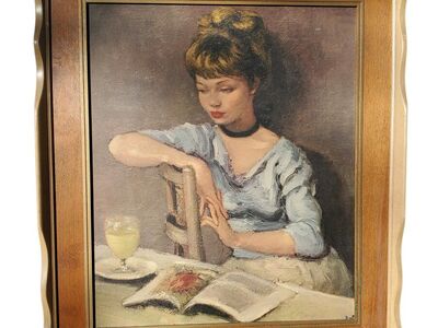 GORGEOUS Vintage Print 'Claudine' by Marcel Dyf