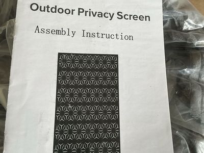 6-Foot Decorative Metal Outdoor Privacy Screen