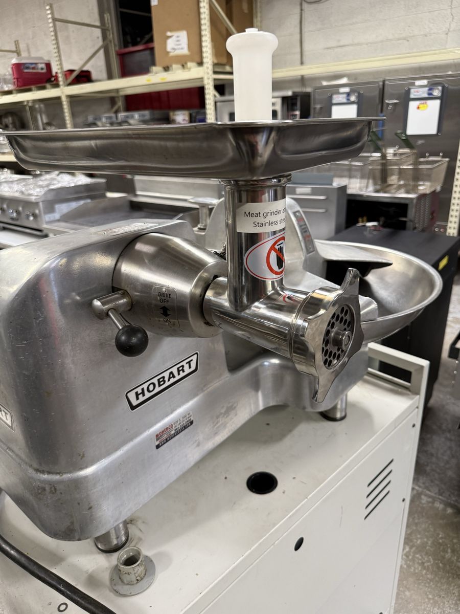 Hobart Buffalo Chopper with new meat grinder attachment in excellent working condition Model # 84185 heavy duty 1 HP 