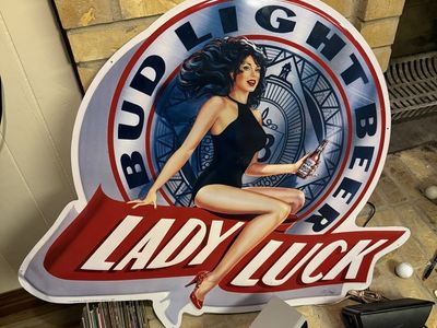 Bud light rare vintage sign
