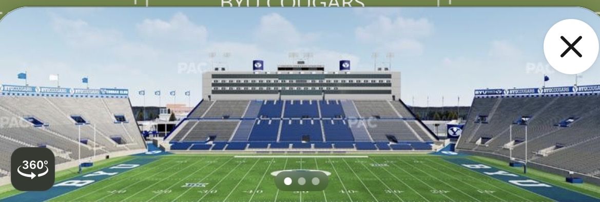 BYU Cougars Football Tickets - full season with seat backs!