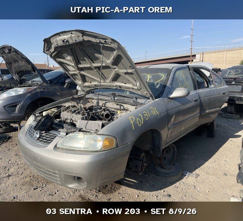 New Arrival - 2003 Nissan Sentra Parts - UTPAP Orem