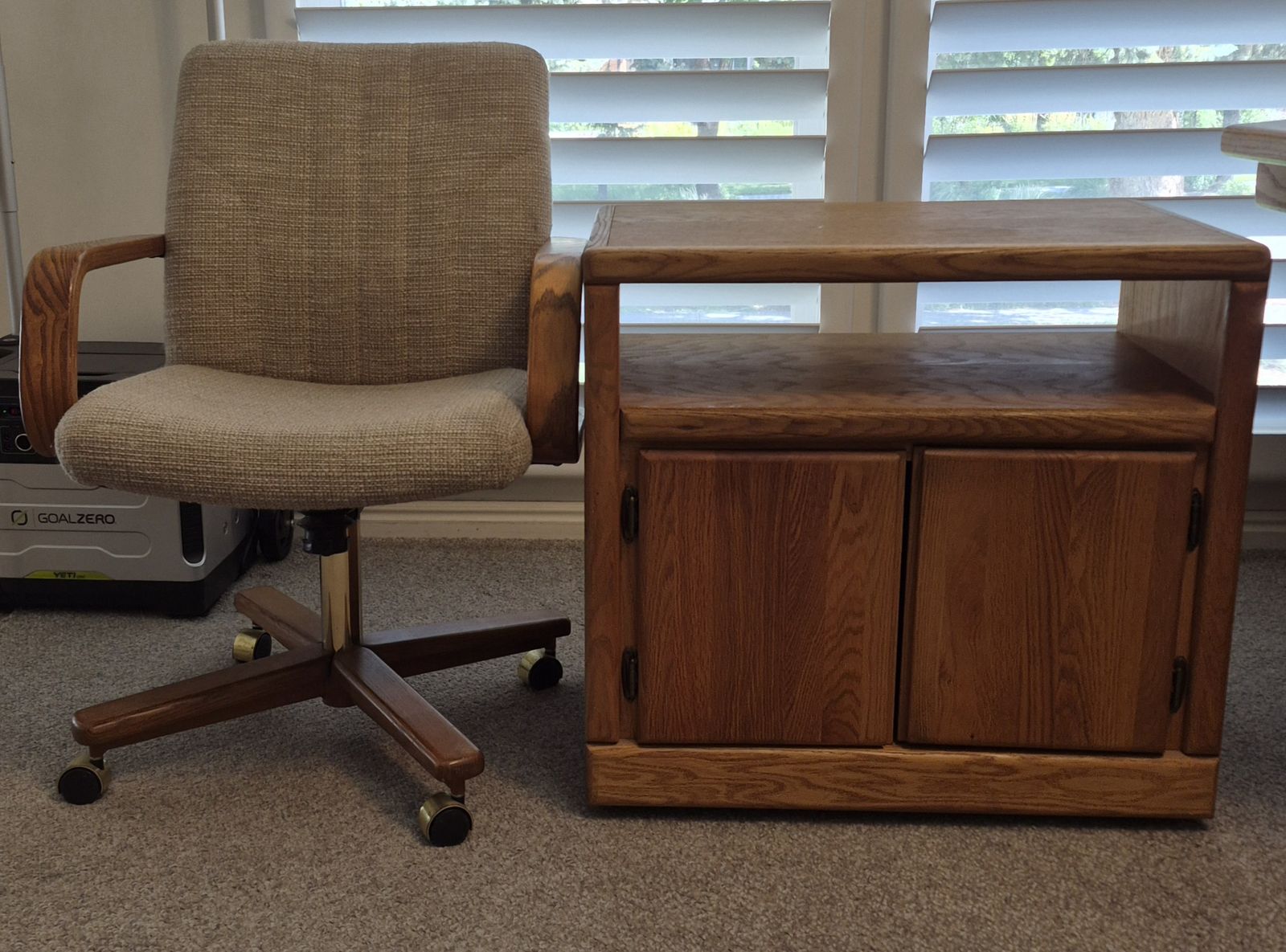 Rolling Table and Chair Set