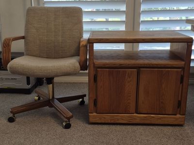 Rolling Table and Chair Set