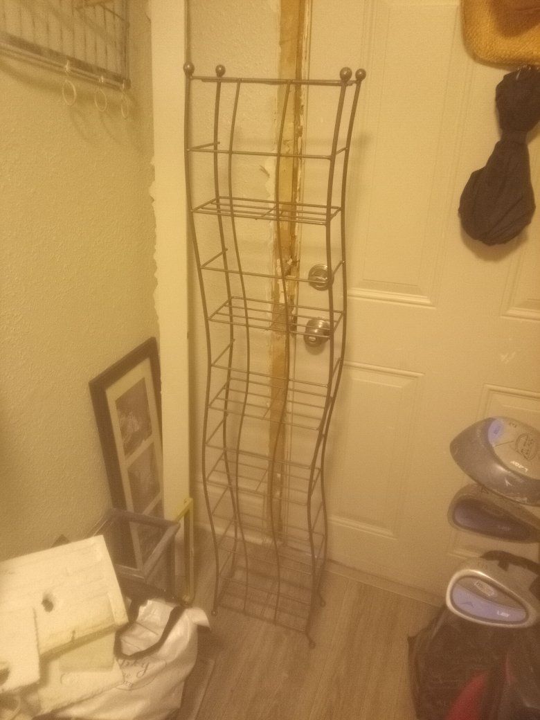 metal shelves