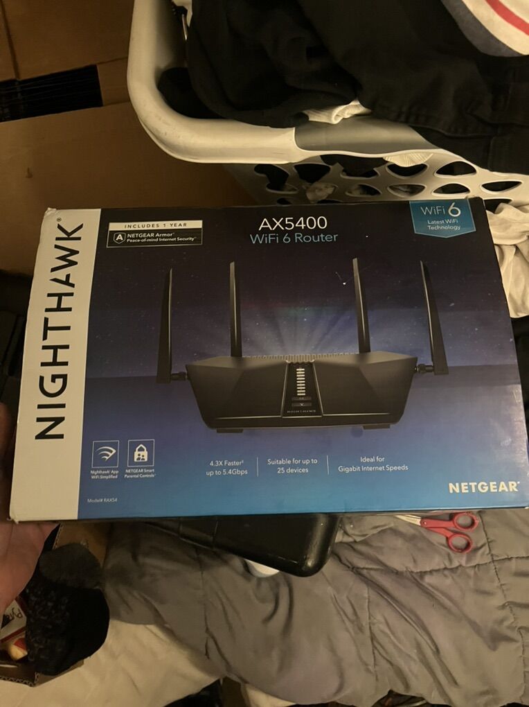 NightHawk AX6 AX5400 WIFI 6 ROUTER!!!