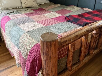 Log furniture bedroom furniture set