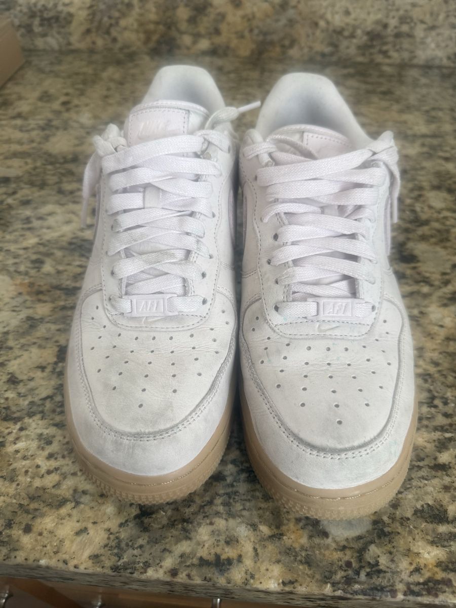 Nike Air Force 1 Low Sneakers White Gum Sole Women's Size 9