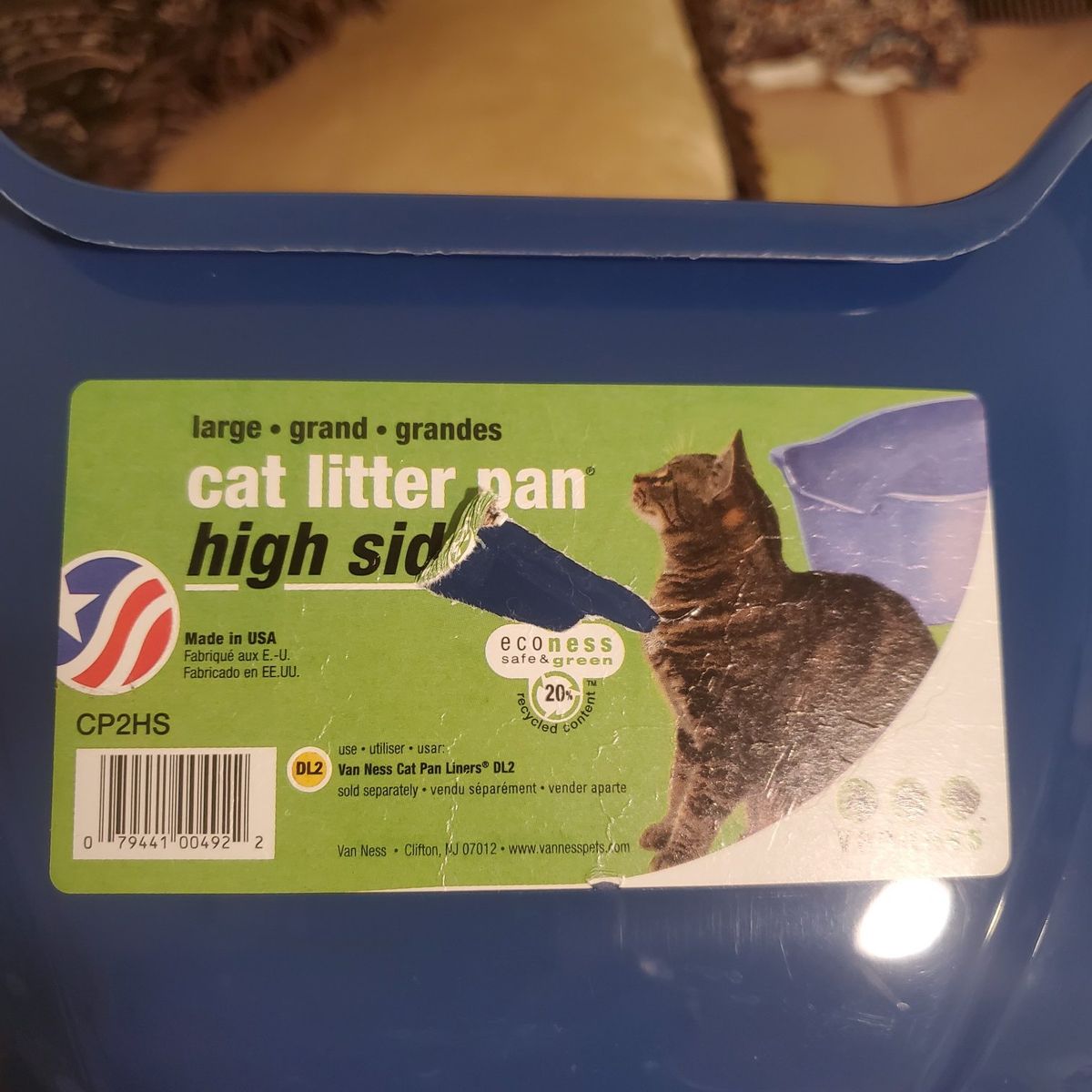 Brand New High Sided Lg Cat Litter Box