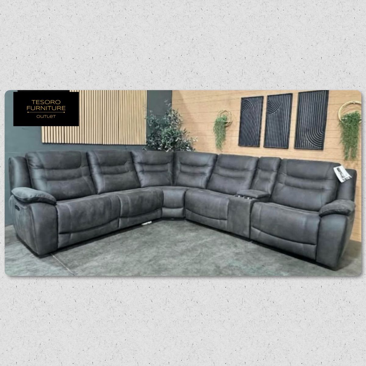 KELSEE FABRIC RECLINER SECTIONAL