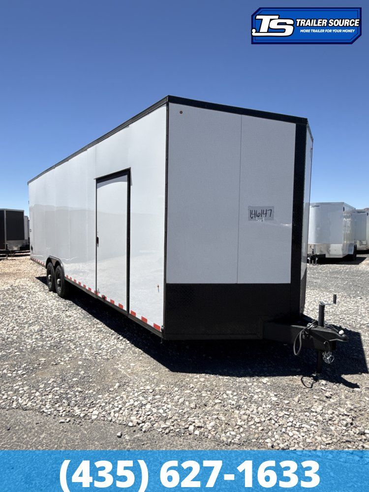 8.5x28 Look Element SE Enclosed Cargo Trailer - 7'6" Interior - 14K GVWR - .080 PolyCor, Black Out Package, Ramp Door, Rear
