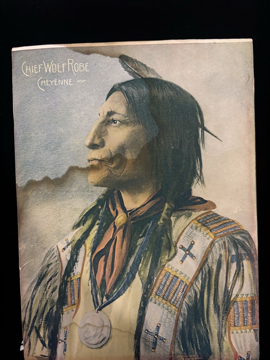 vintage Chief White Robe Wyoming