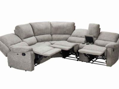 3-Piece Gray Reclining Sectional