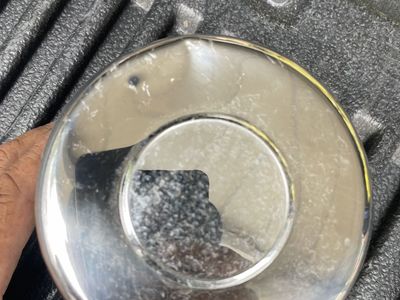 Set of Chrome Wheel Center Caps - Push-Through Style