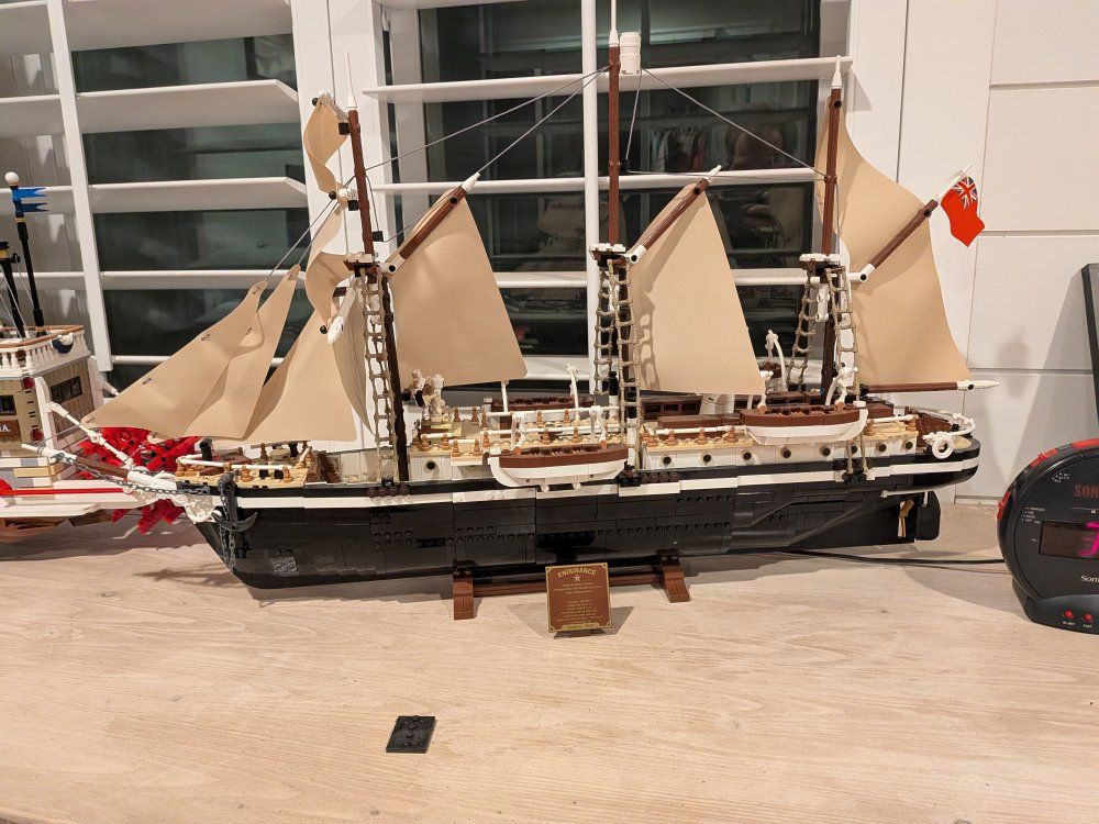 Lego Endurance Ship Model - Intricate Building Blocks Set, Assembled Display Piece