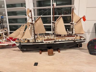 Lego Endurance Ship Model - Intricate Building Blocks Set, Assembled Display Piece