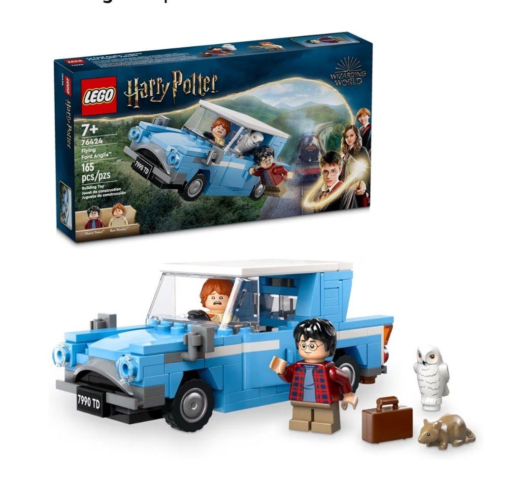 Used LEGO Harry Potter 76424 Flying Ford Anglia 165 Pcs Building Toy Set