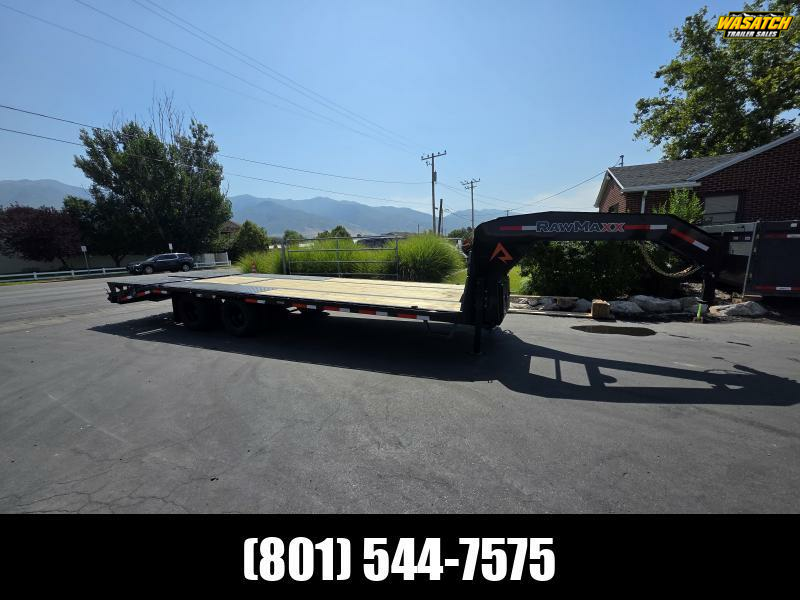 2026 RawMaxx 28' GN FDXD 20K Flatbed Trailer