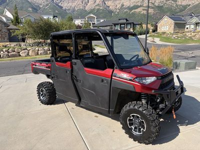 2019 Polaris Ranger Crew XP 1000 EPS - Red, ~1500 Miles, Winch, Spare Tire