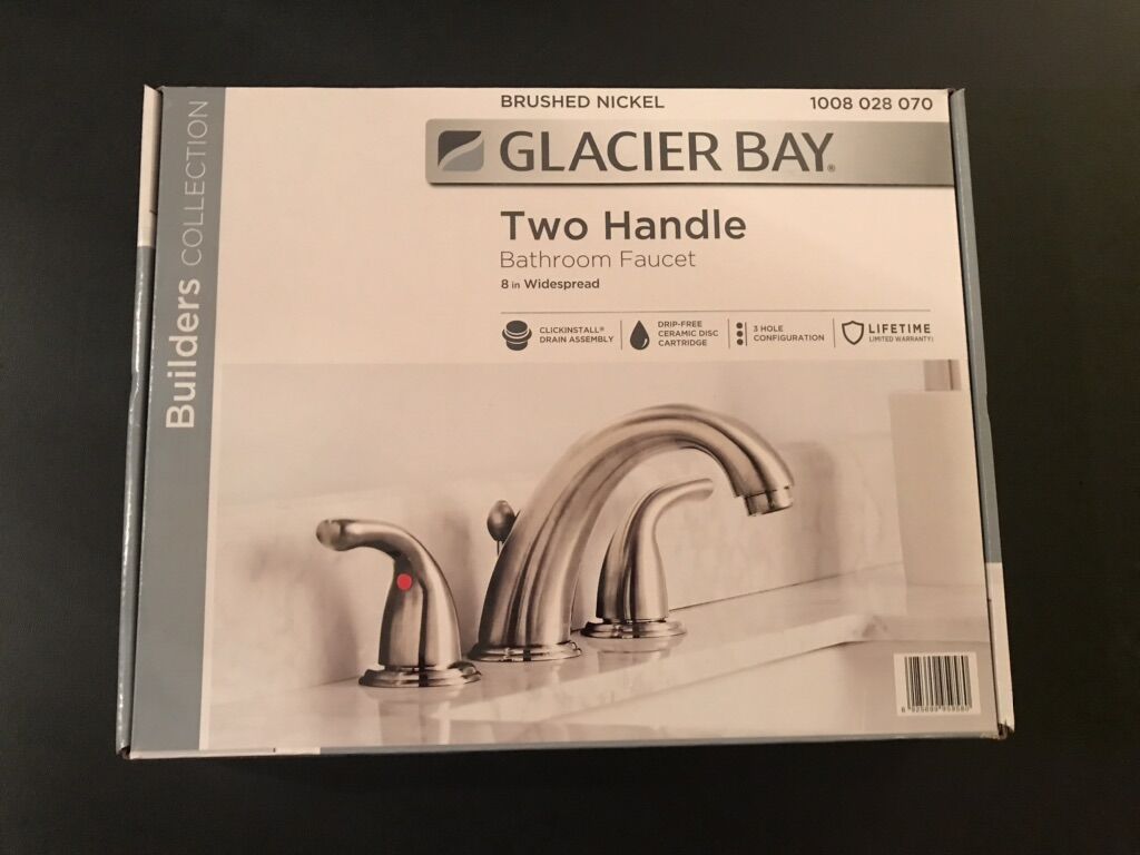 Glacier Bay Two Handle Bathroom Faucet Brand New