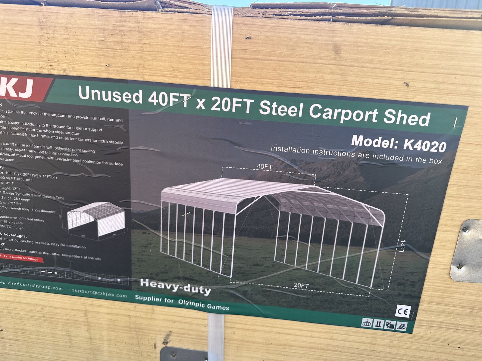STEEL CARPORT SHED