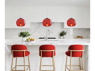 Gorgeous Red Glass Pendant Lights (3)