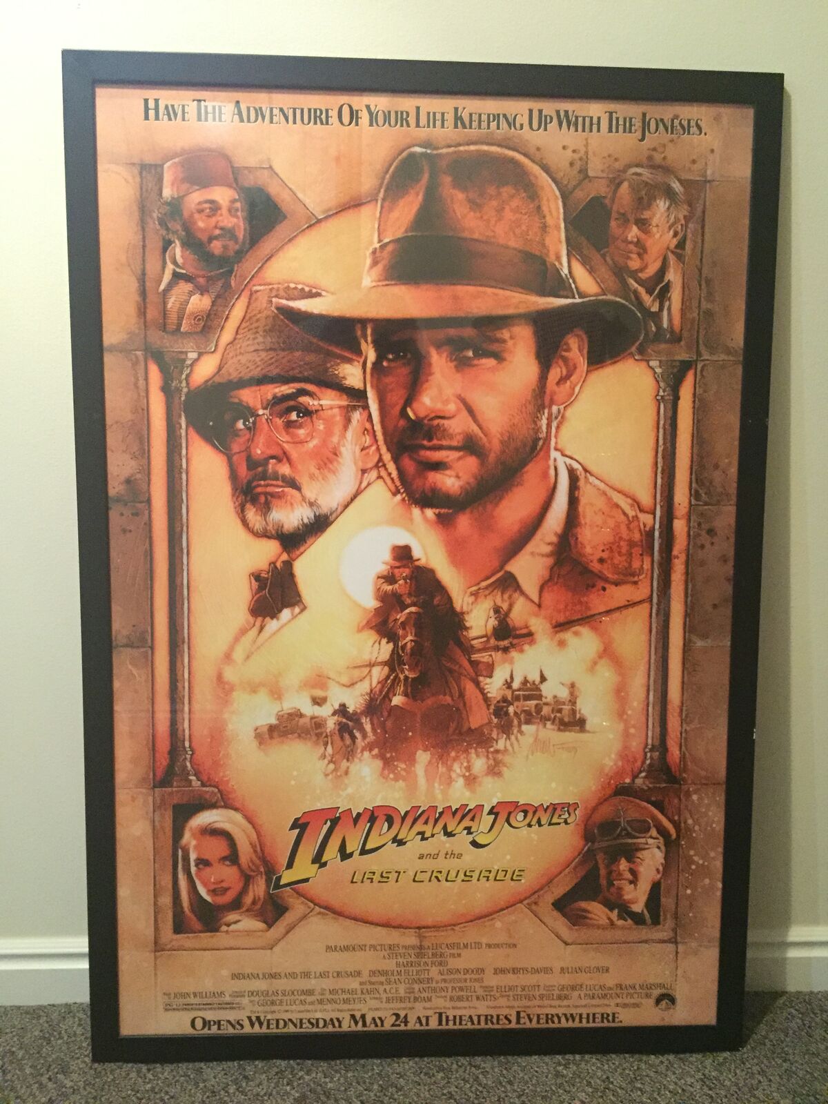 Framed movie posters