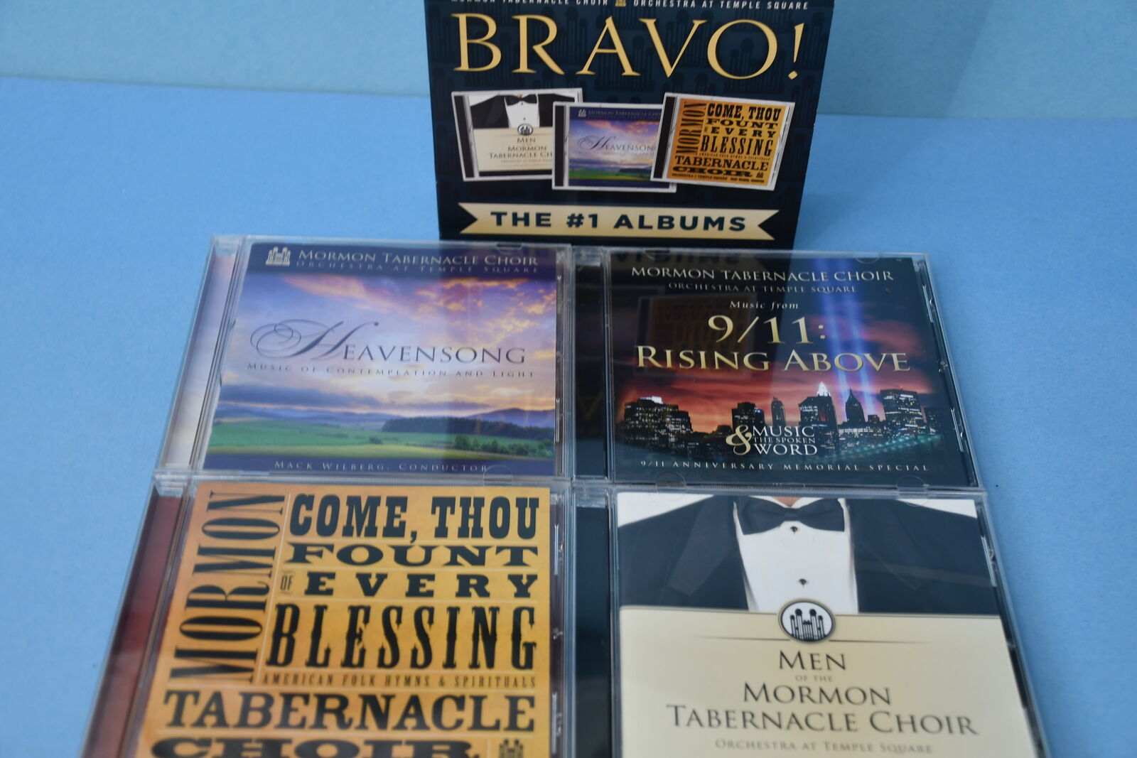 Set of 4 MORMON TABERNACLE CHOIR CD'S ~ 9/11, EVERY BLESSING, HEAVENSONG & MEN of the CHOIR