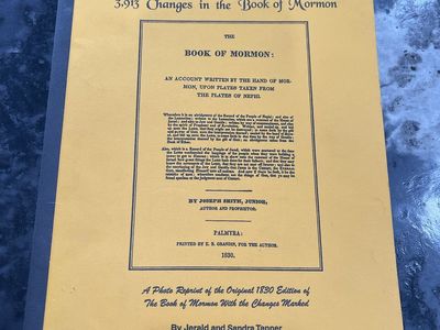 3,913 Changes in the Book of Mormon