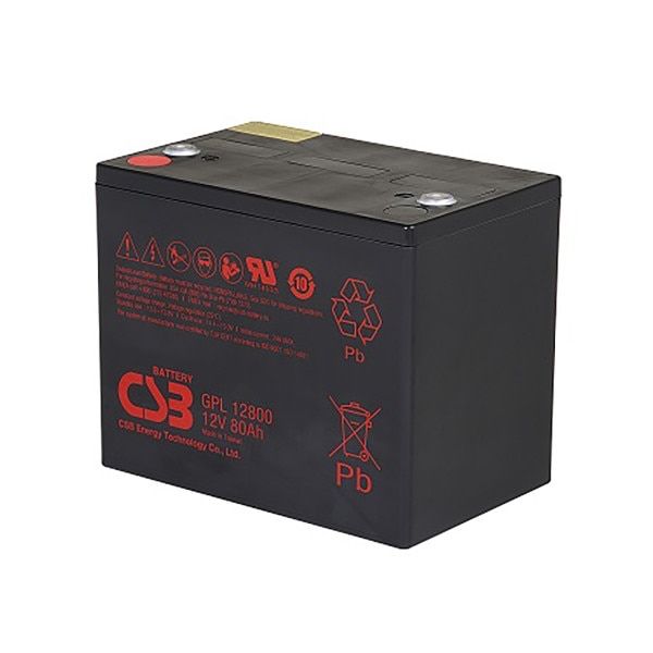 CSB GPL 12800 Battery – 12V 80Ah Sealed Lead Acid