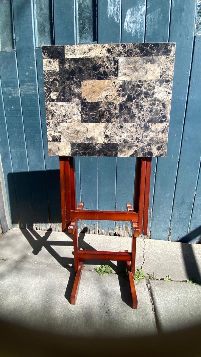 Faux Marble Tv Table And Stand