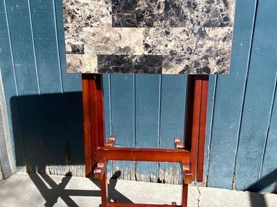 Faux Marble Tv Table And Stand