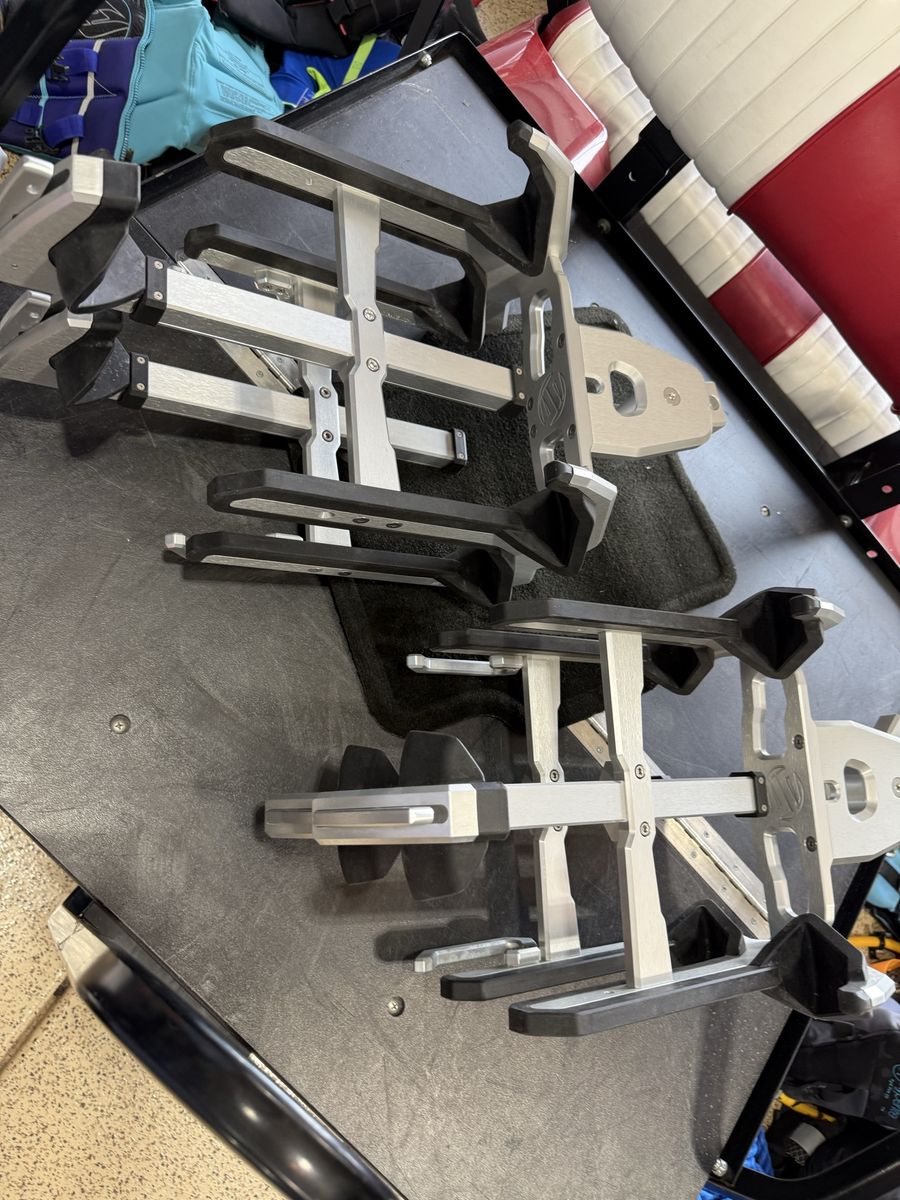 Pair of Wakeboard Racks - Aluminum, Swivel Mount - new