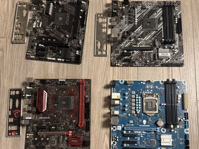 4 motherboards - For parts