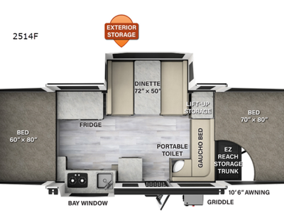 2022 Rockwood Freedom 2514F Pop Up Camper