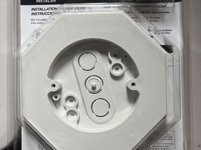 Arlington 8161 Siding Mounting Kit for Flat Surface, Built-in Electrical Box, White, Outdoor Life