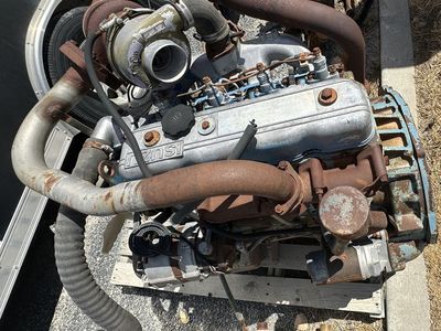 4BD1 Isuzu Turbo Diesel Engine with Turbocharger and Accessories